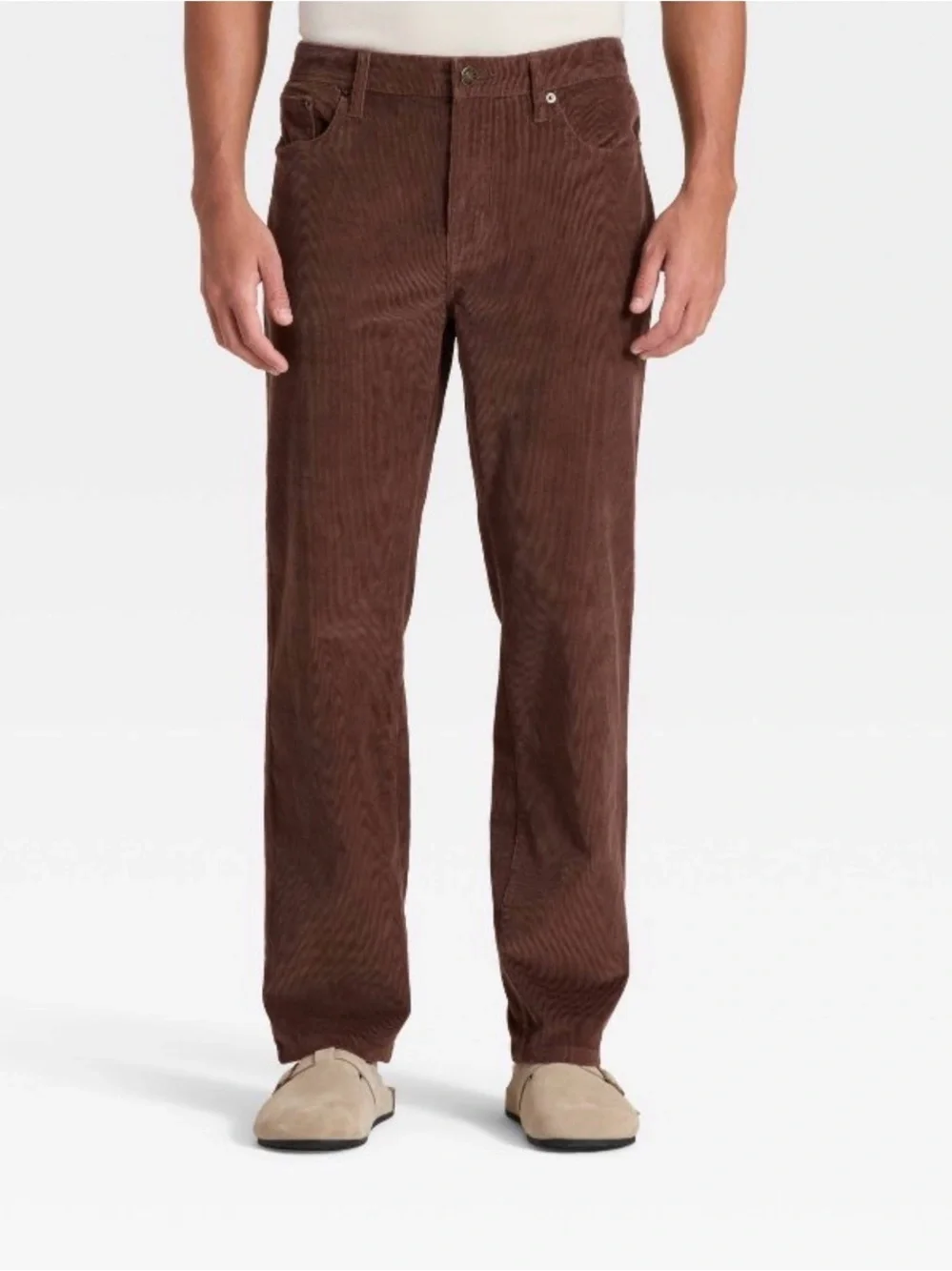 Men's Straight Fit Corduroy 5-Pocket Pants - Goodfellow & Co